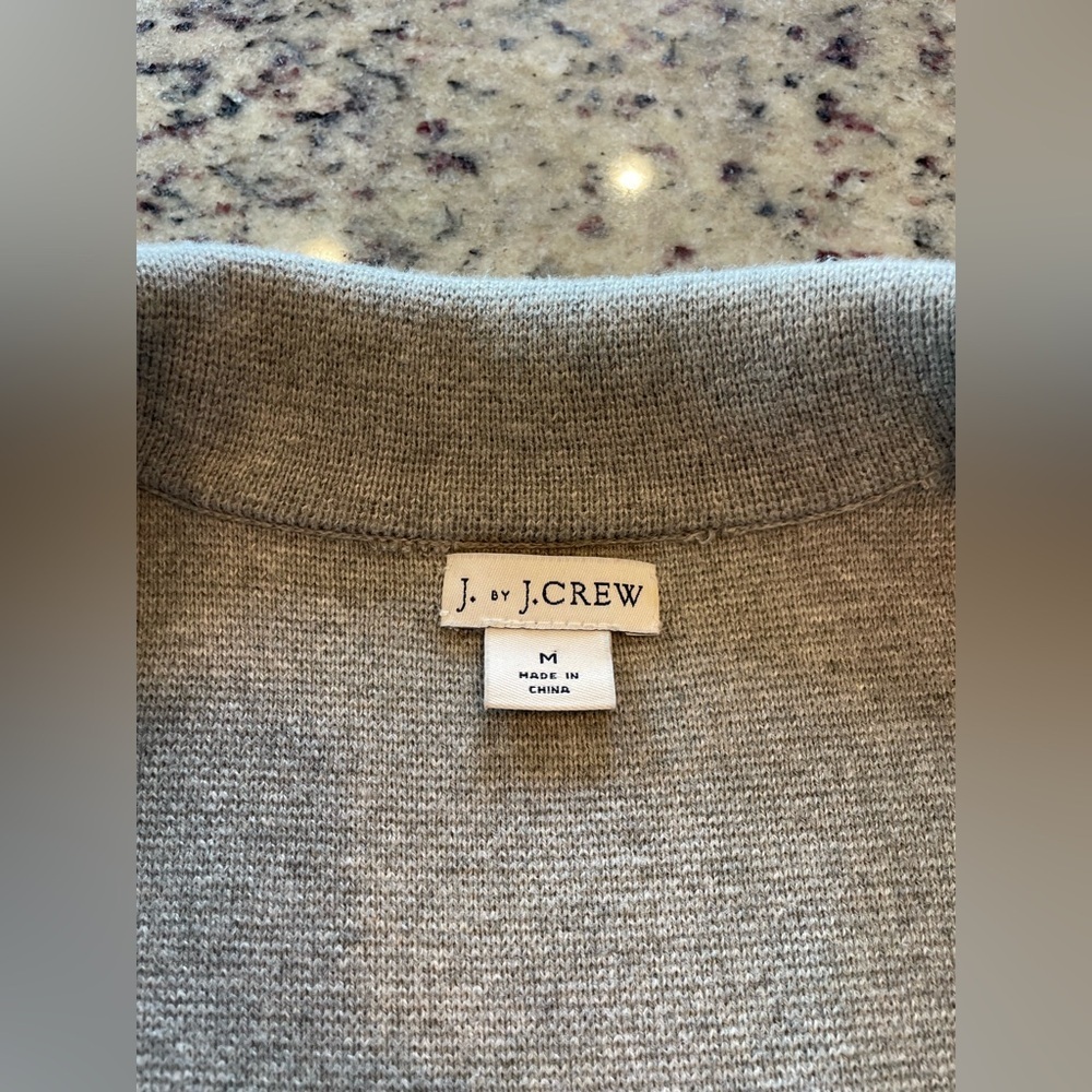 J.Crew 100% cotton Gray Women's Blazer size M - Picture 4 of 8